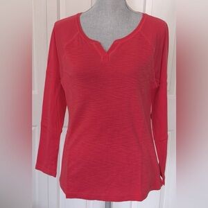 CHAPS Sport Long Sleeve Henley T-shirt- Sz L